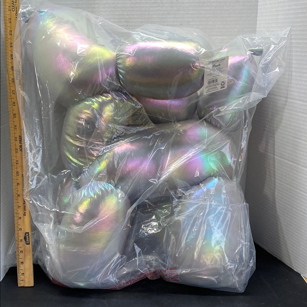 Iridescent balloon animal plushy 26”